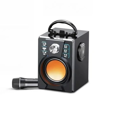 Loj Portable Speaker nrog Microphone